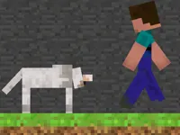 image Steve and Wolf