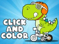 image Click And Color Dinosaurs